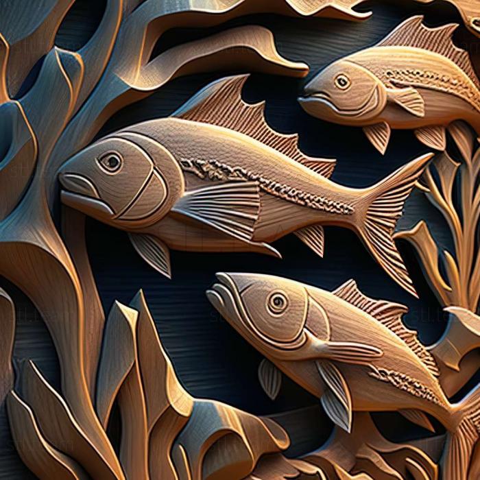 3D модель Риба тетра (STL)